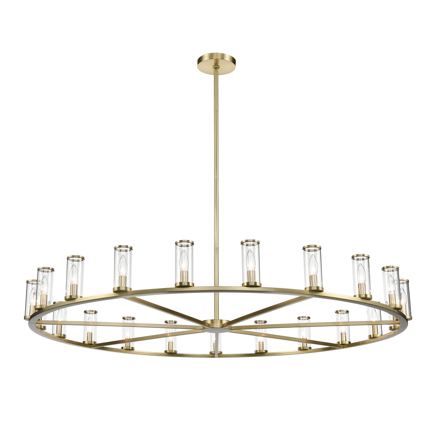 Alora Revolve clear glass chandelier CH309021NBCG