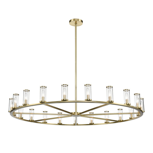 Alora Revolve clear glass chandelier CH309021NBCG