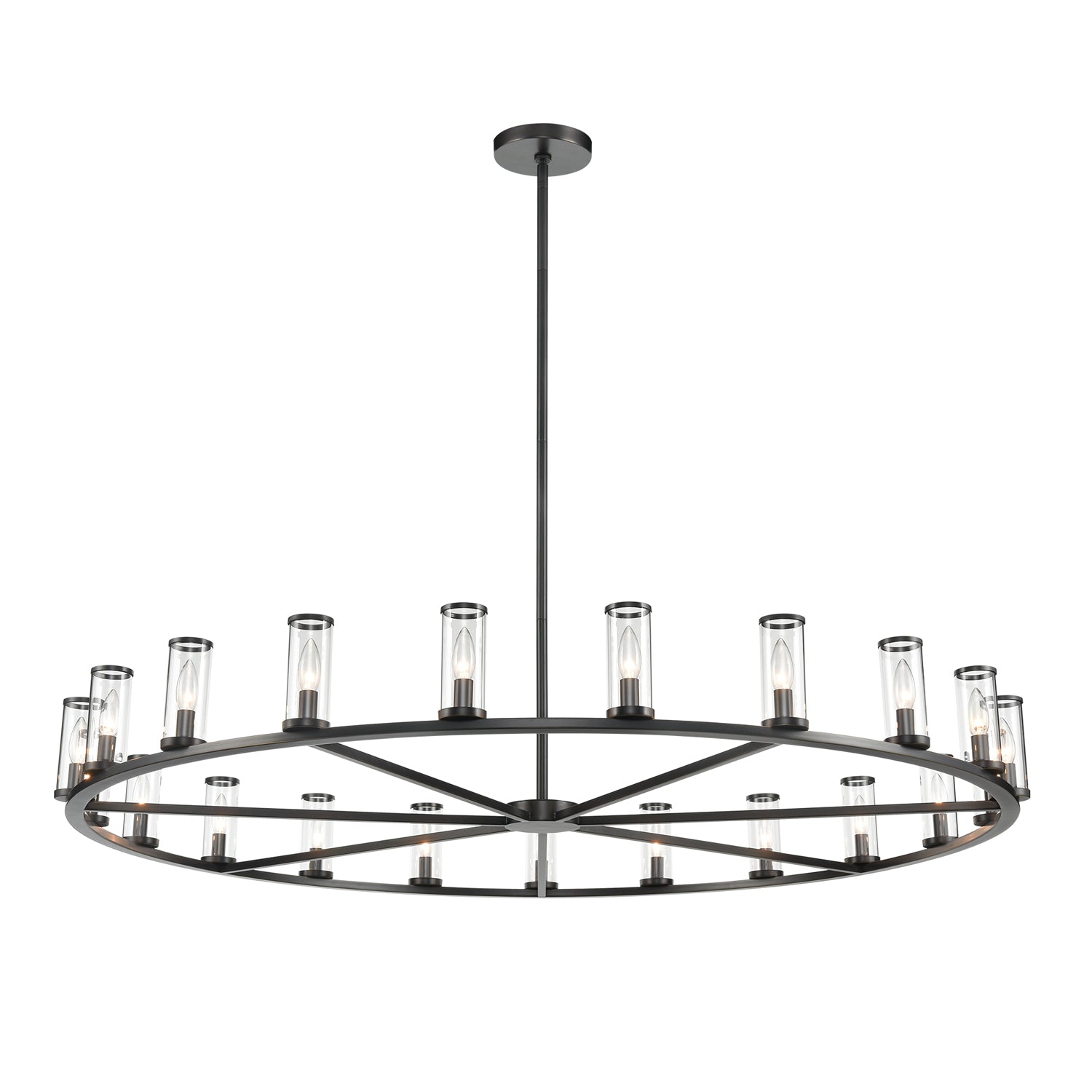 Alora Revolve clear glass chandelier CH309021UBCG