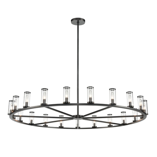 Alora Revolve clear glass chandelier CH309021UBCG
