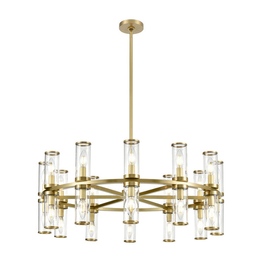 Alora Revolve clear glass chandelier CH309024NBCG