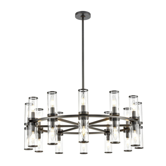 Alora Revolve clear glass chandelier CH309024UBCG