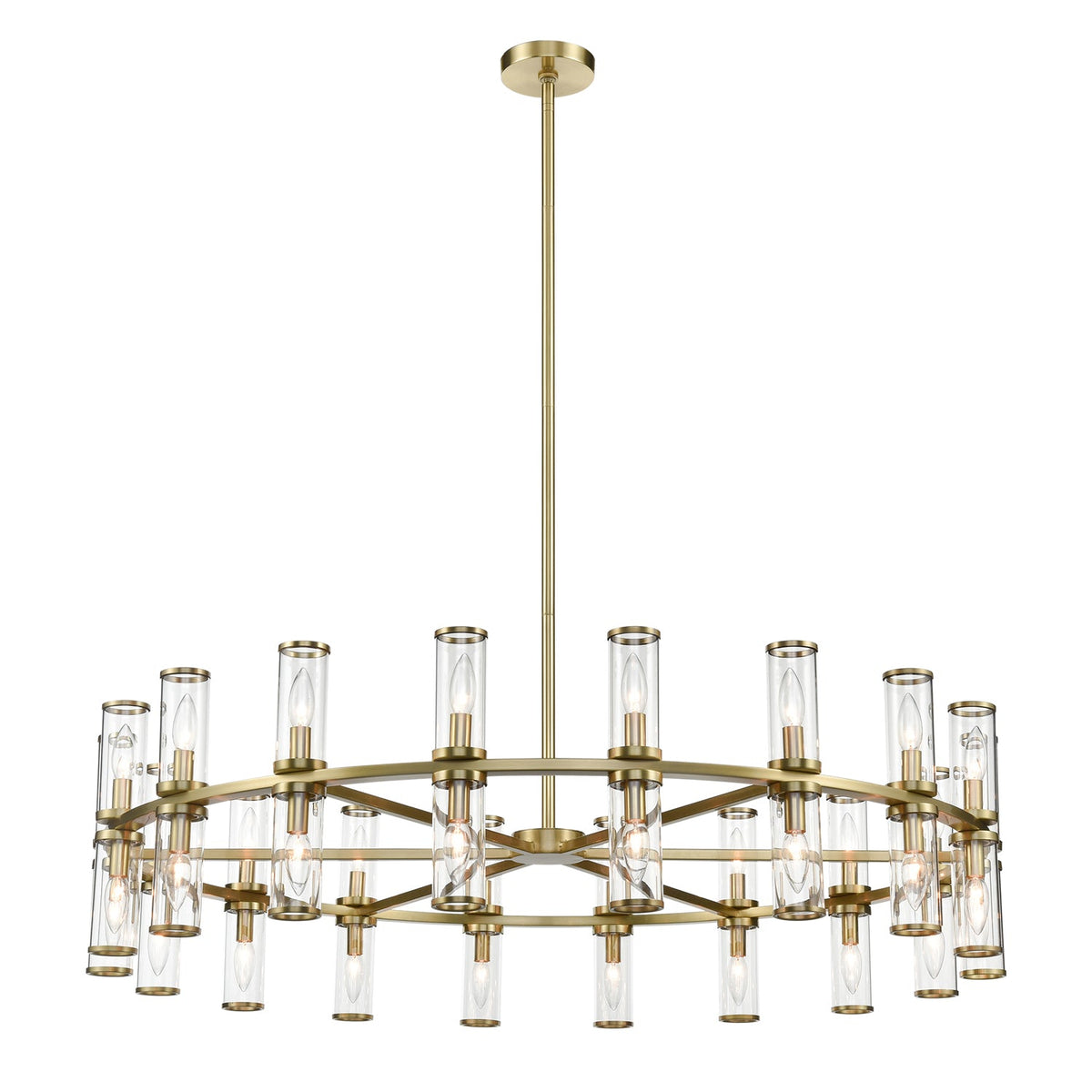 Alora Revolve clear glass chandelier CH309036NBCG