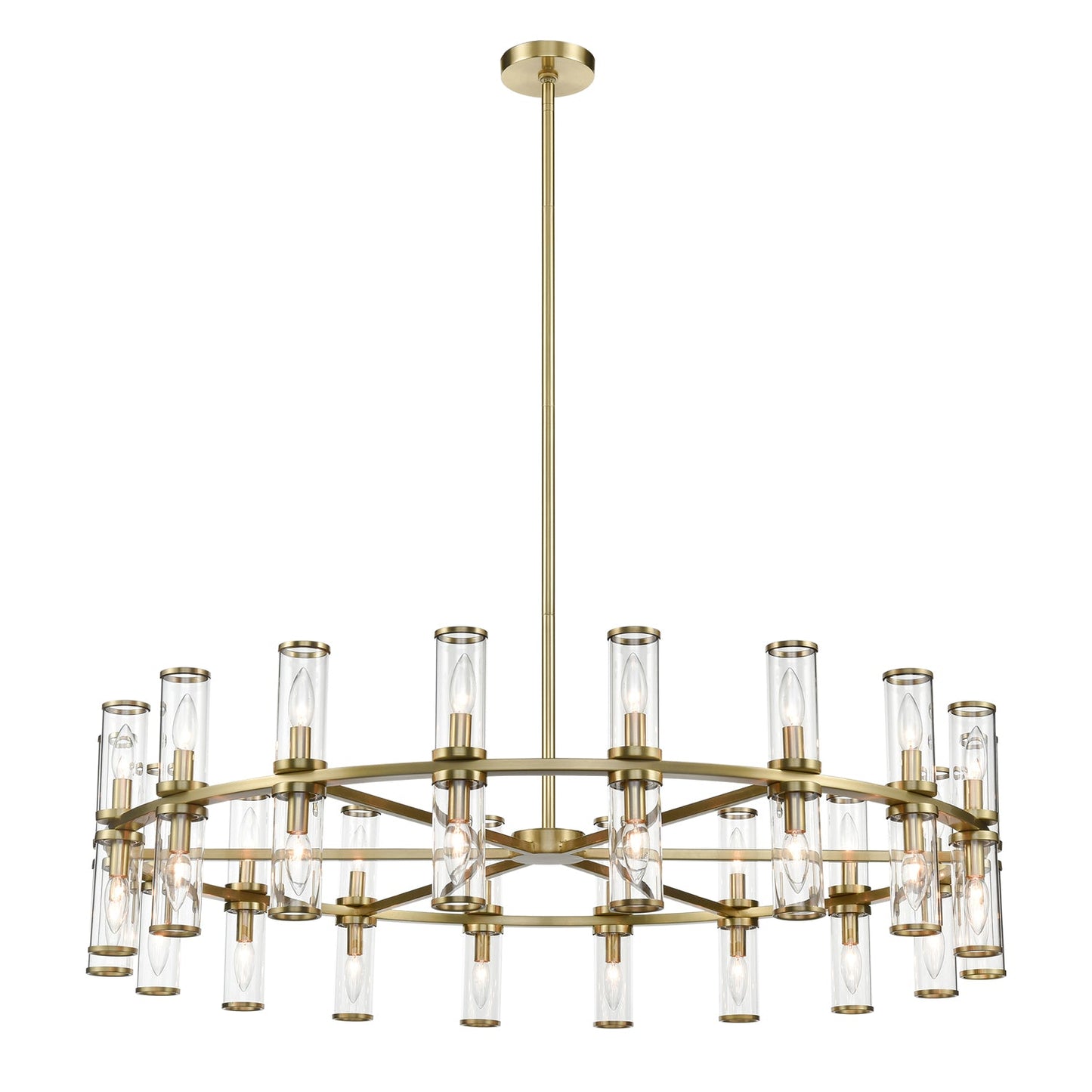 Alora Revolve clear glass chandelier CH309036NBCG