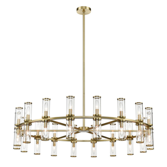 Alora Revolve clear glass chandelier CH309036NBCG