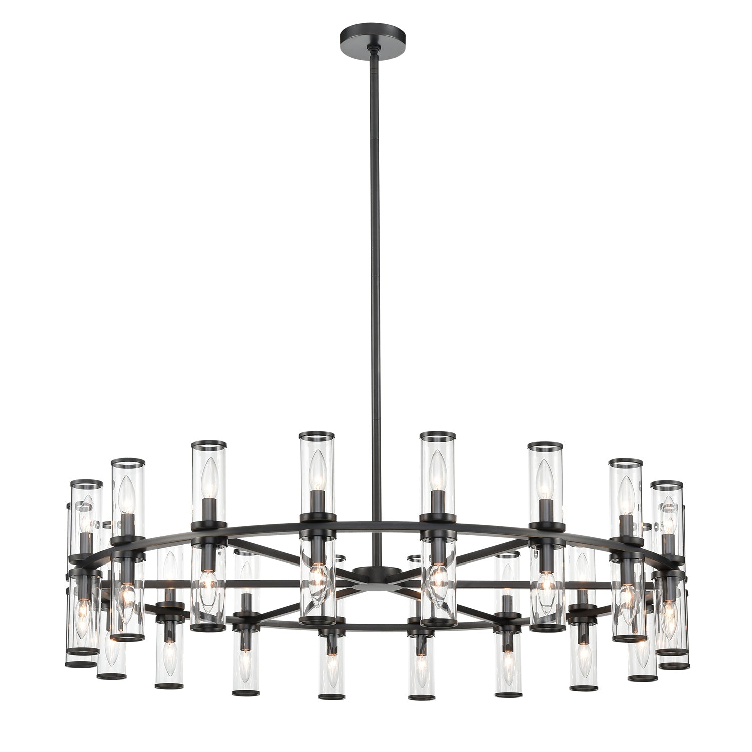 Alora Revolve clear glass chandelier CH309036UBCG