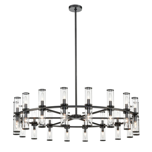 Alora Revolve clear glass chandelier CH309036UBCG
