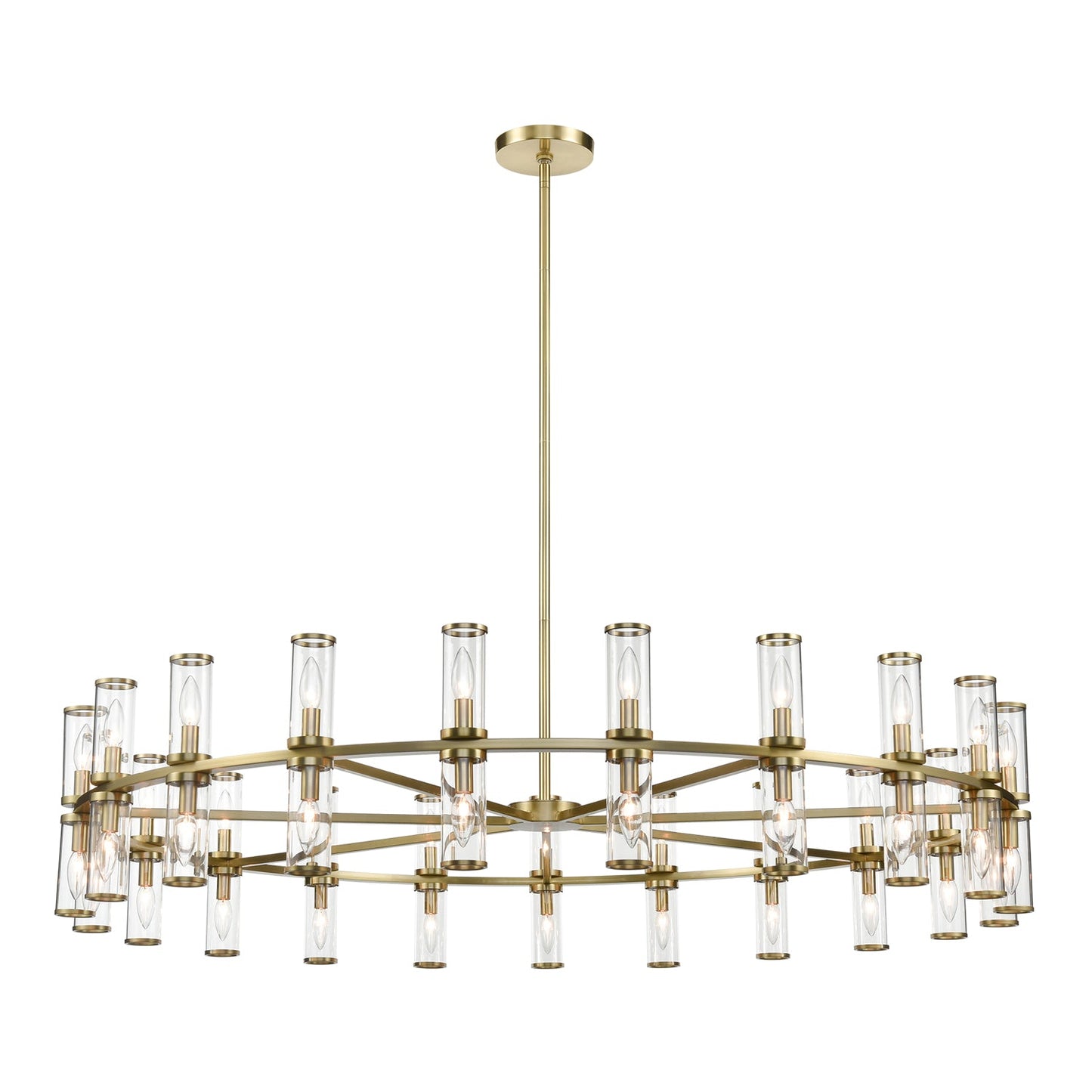 Alora Revolve clear glass chandelier CH309042NBCG