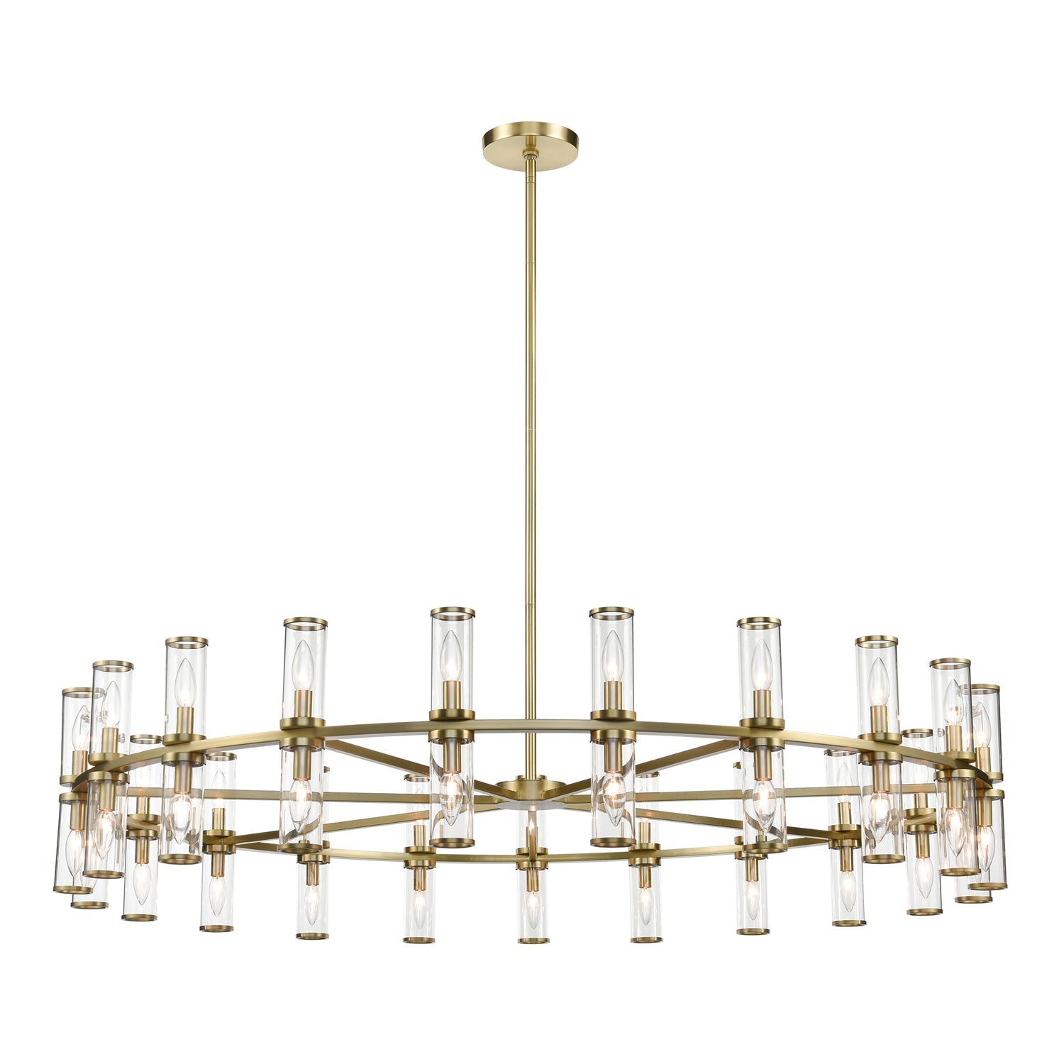 Alora Revolve clear glass chandelier CH309042NBCG