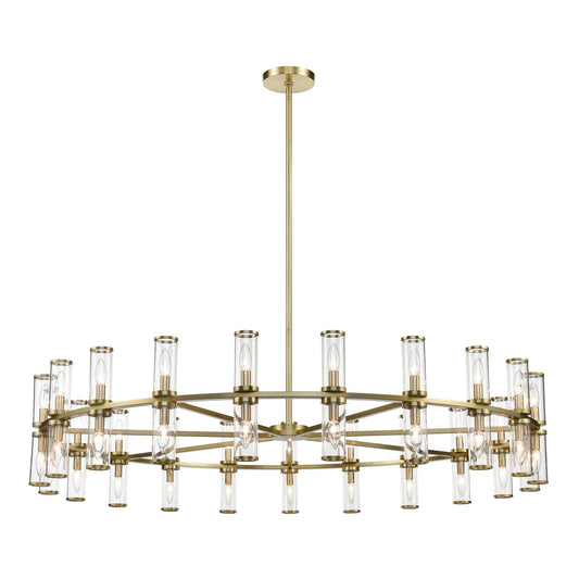 Alora Revolve clear glass chandelier CH309042NBCG