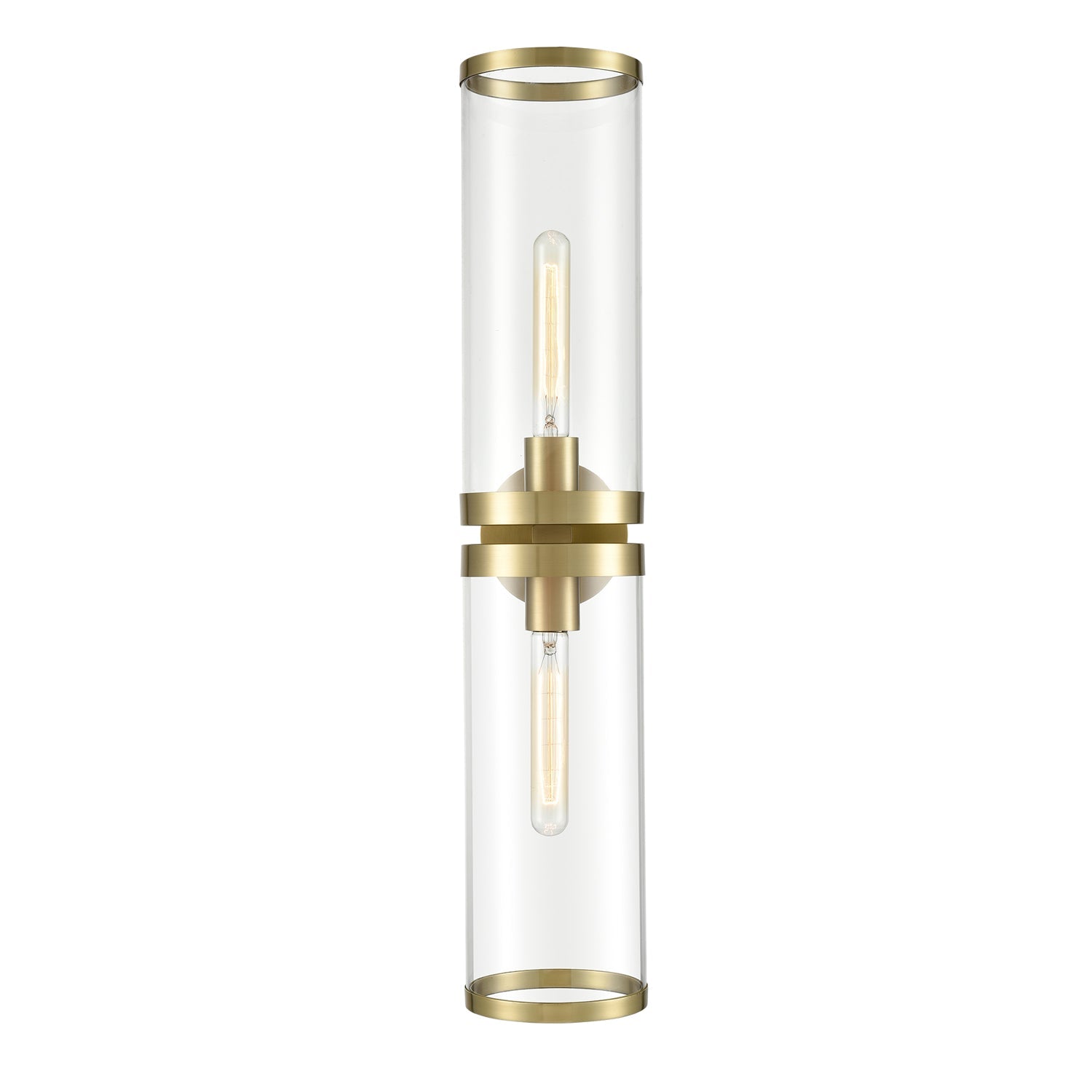 Alora Revolve II clear glass vanity light WV311602NBCG