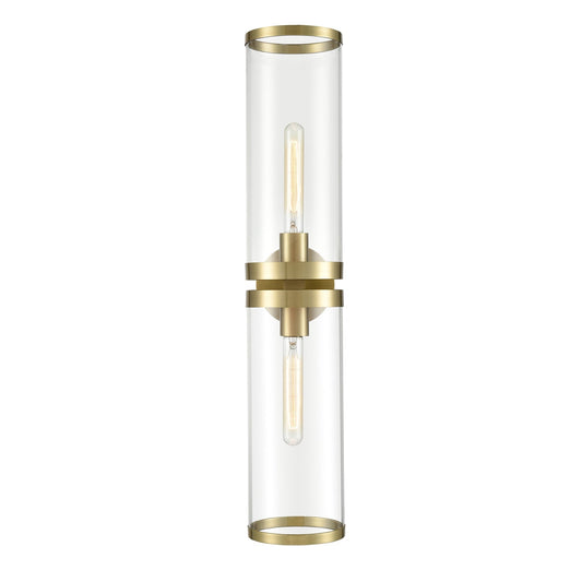 Alora Revolve II clear glass vanity light WV311602NBCG