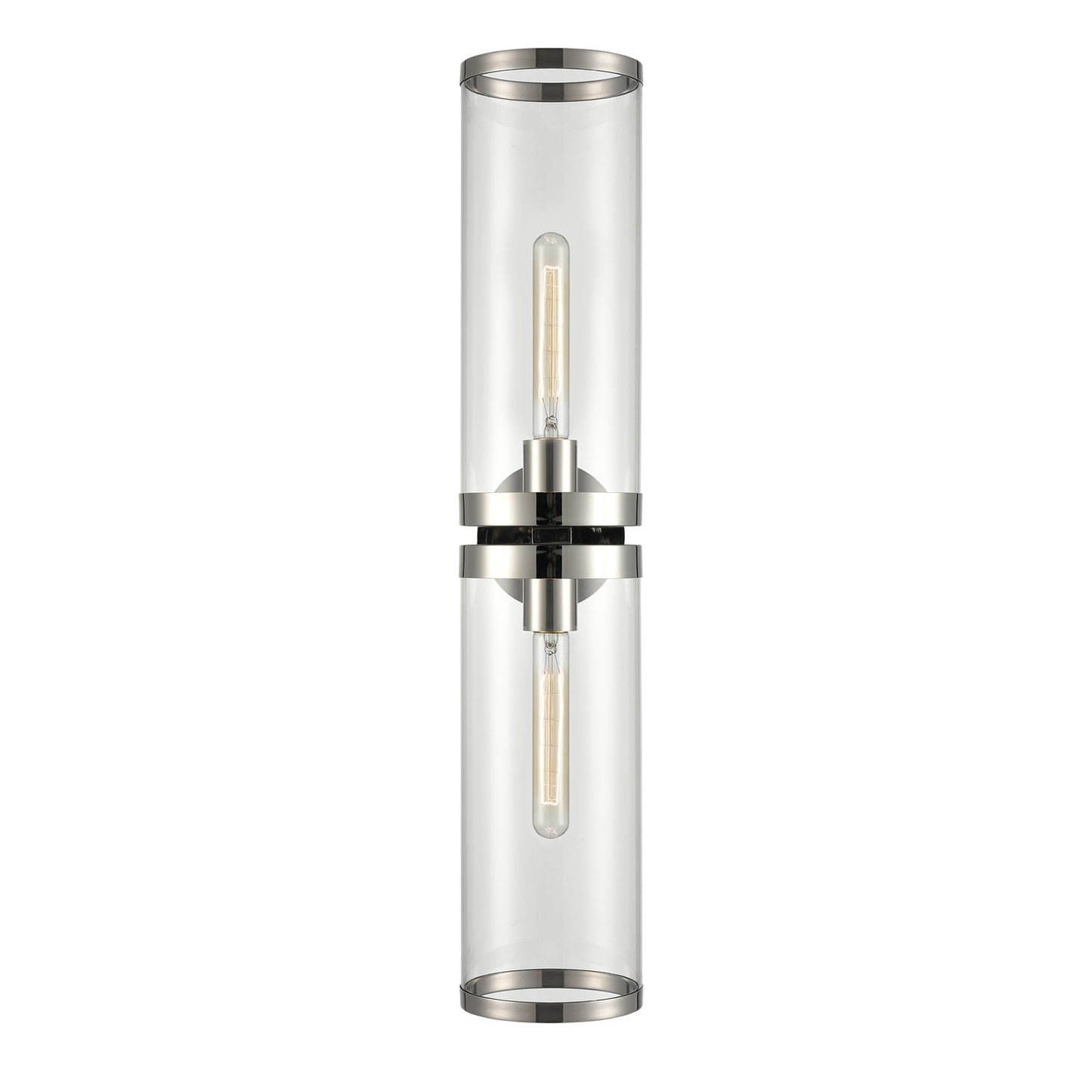 Alora Revolve II clear glass vanity light WV311602PNCG