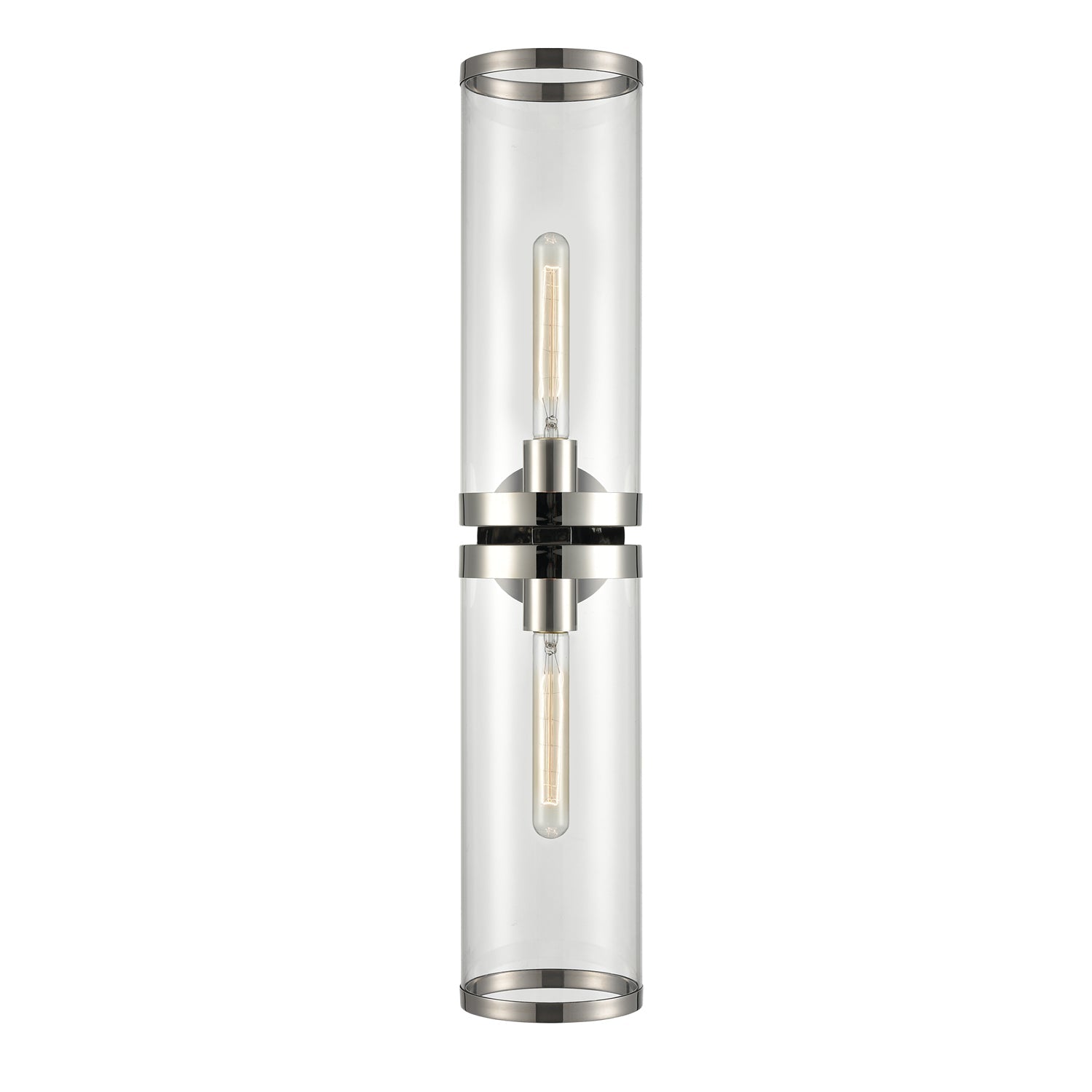 Alora Revolve II clear glass vanity light WV311602PNCG