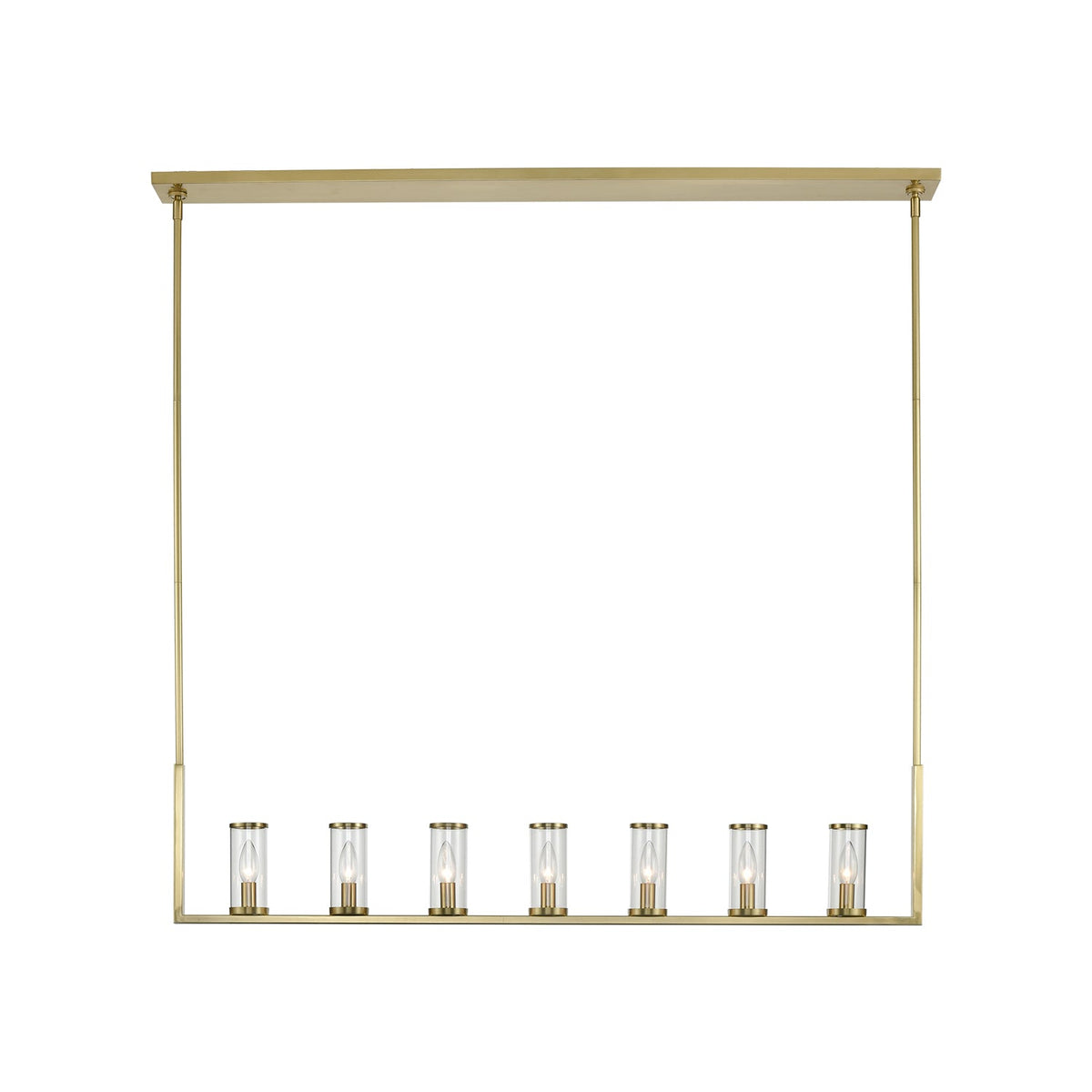 Alora Revolve clear glass linear pendant LP309007NBCG