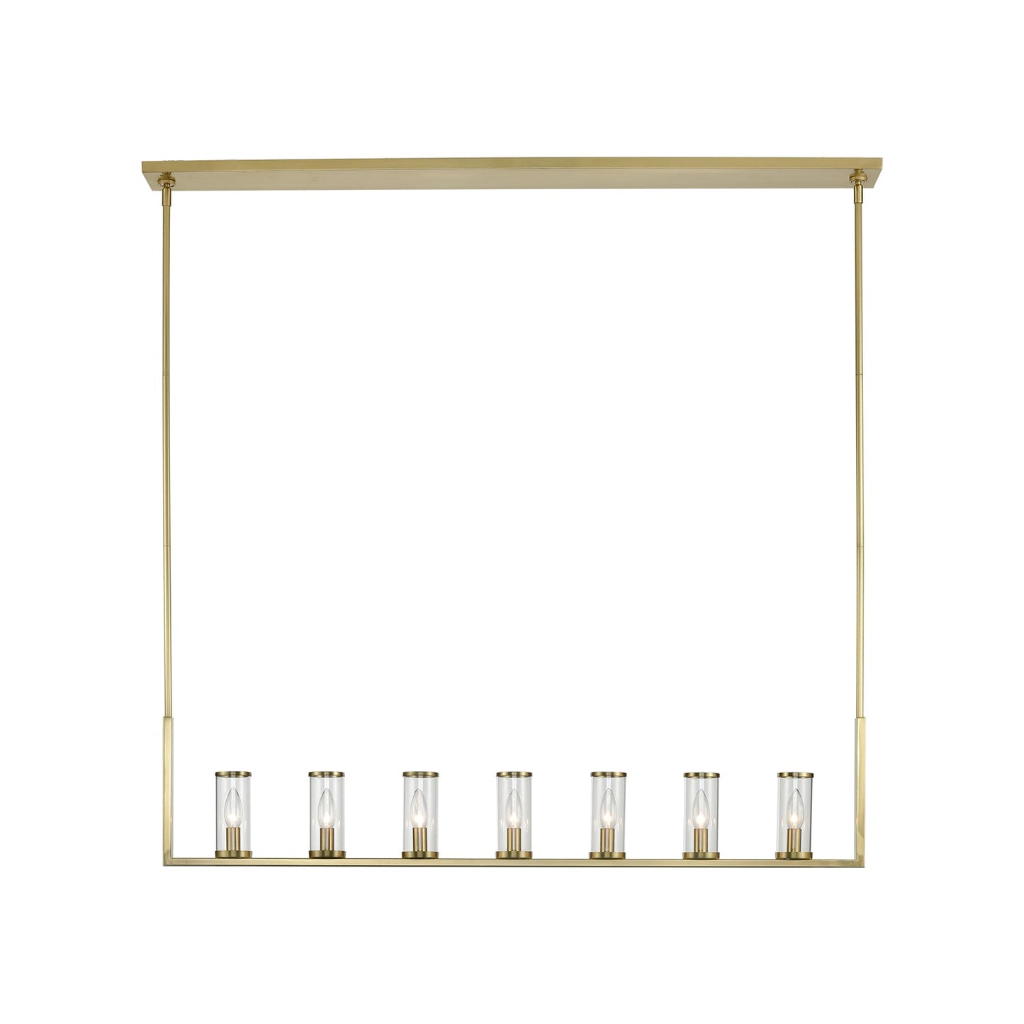 Alora Revolve clear glass linear pendant LP309007NBCG