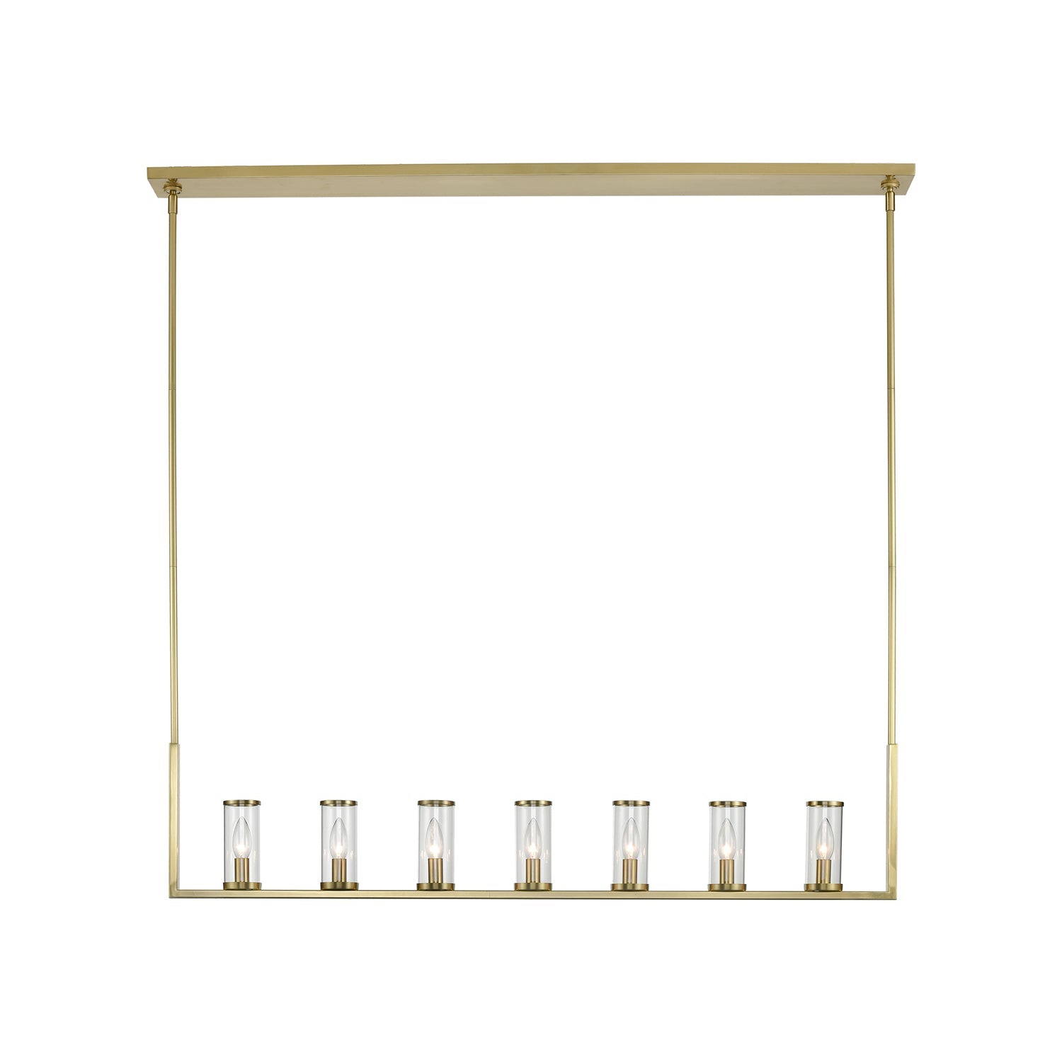 Alora Revolve clear glass linear pendant LP309007NBCG
