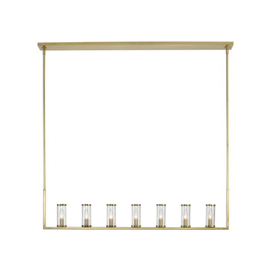 Alora Revolve clear glass linear pendant LP309007NBCG