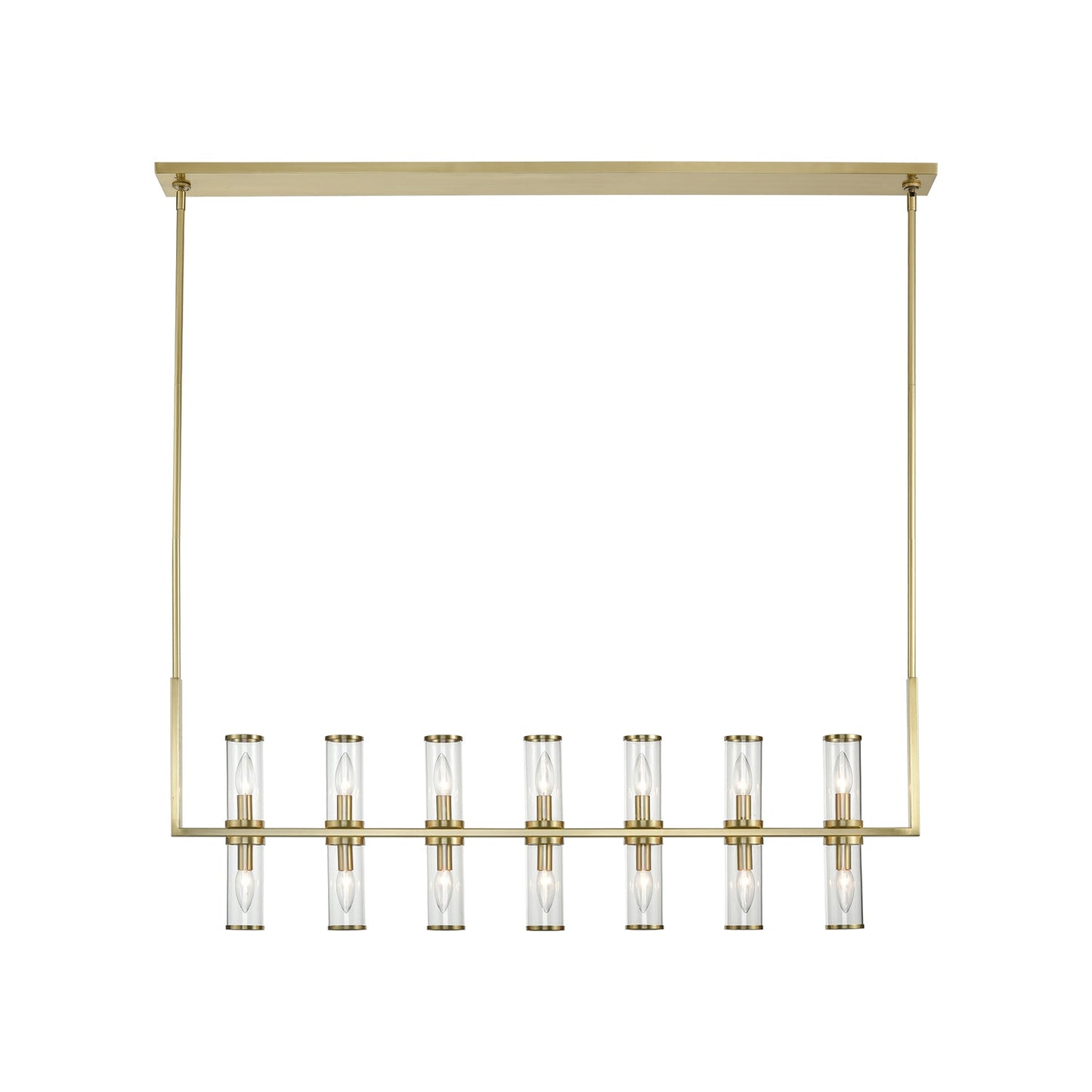 Alora Revolve clear glass linear pendant LP309077NBCG