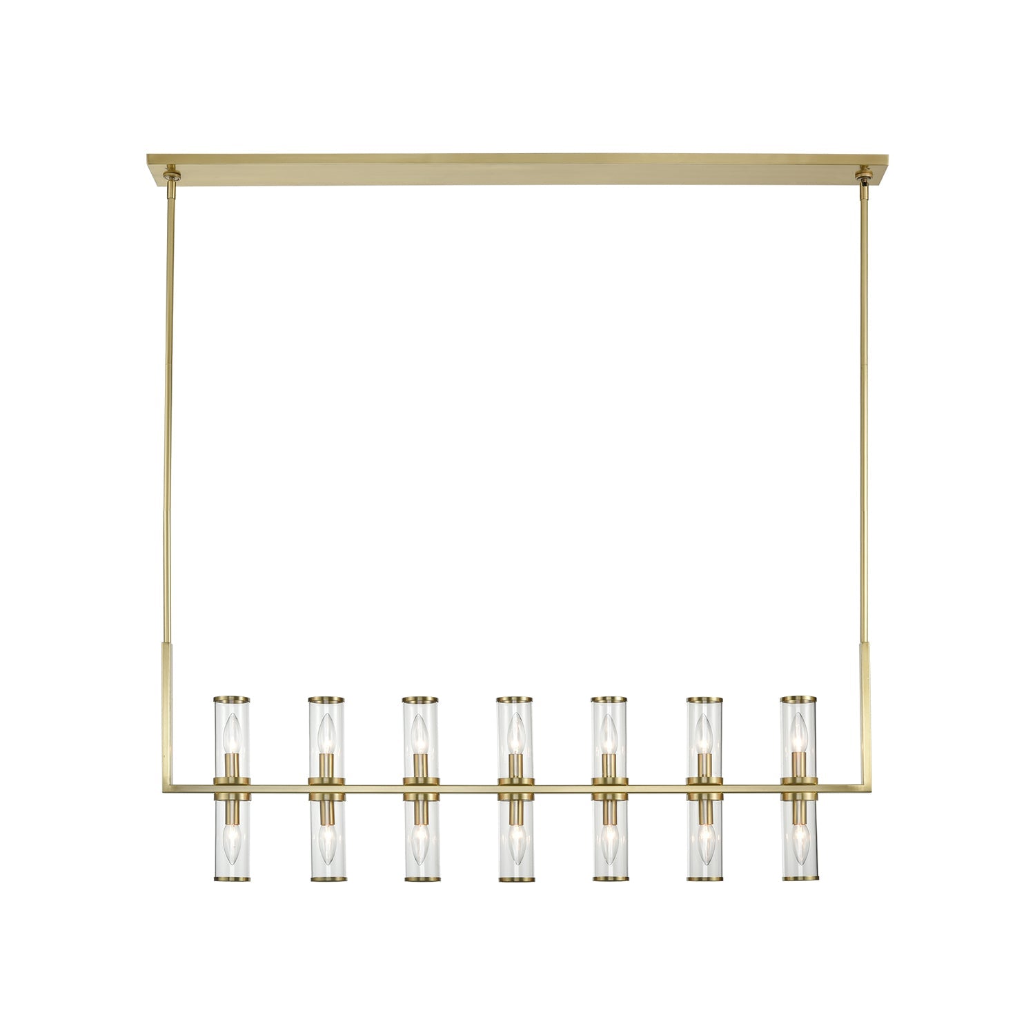 Alora Revolve clear glass linear pendant LP309077NBCG
