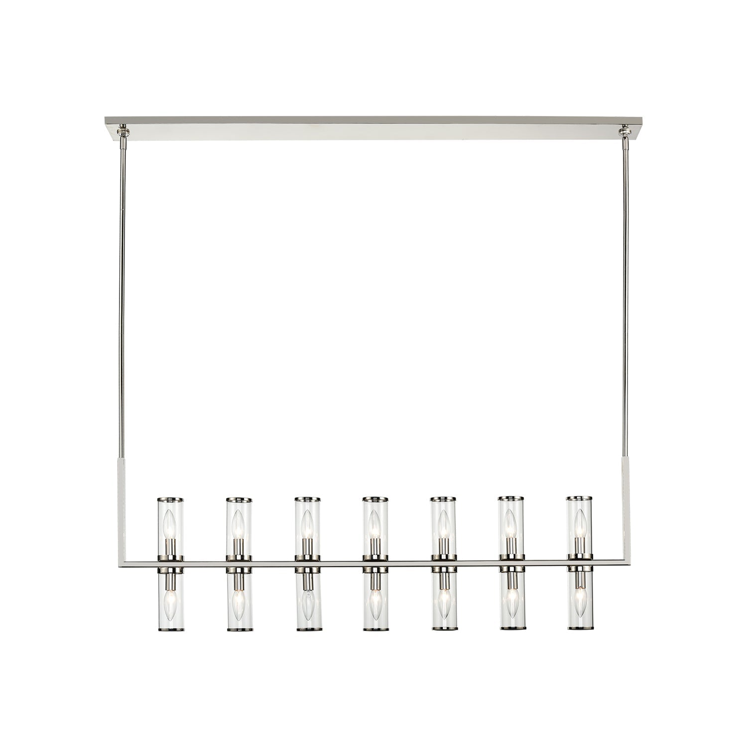 Alora Revolve clear glass linear pendant LP309077PNCG