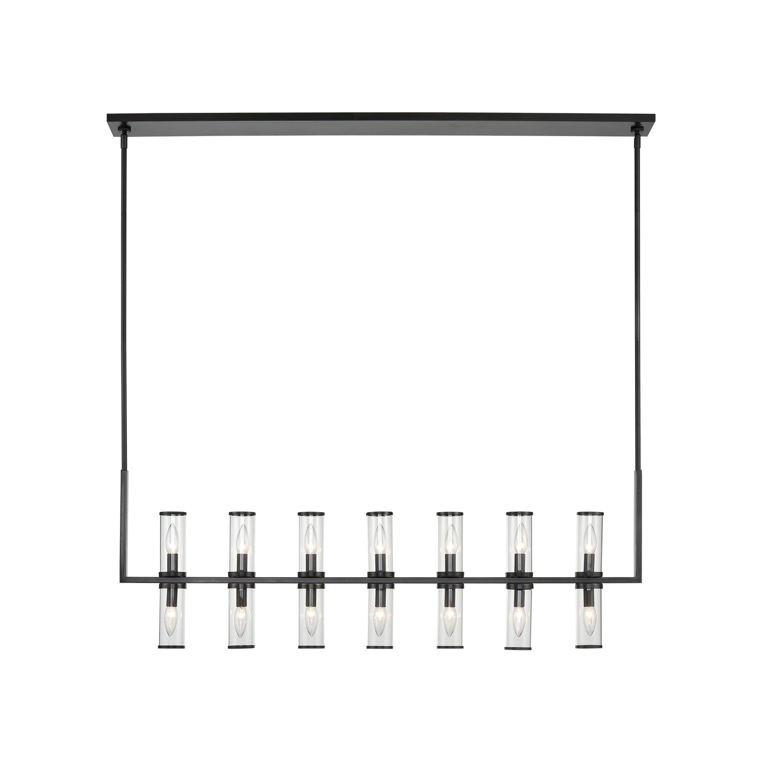Alora Revolve clear glass linear pendant LP309077UBCG