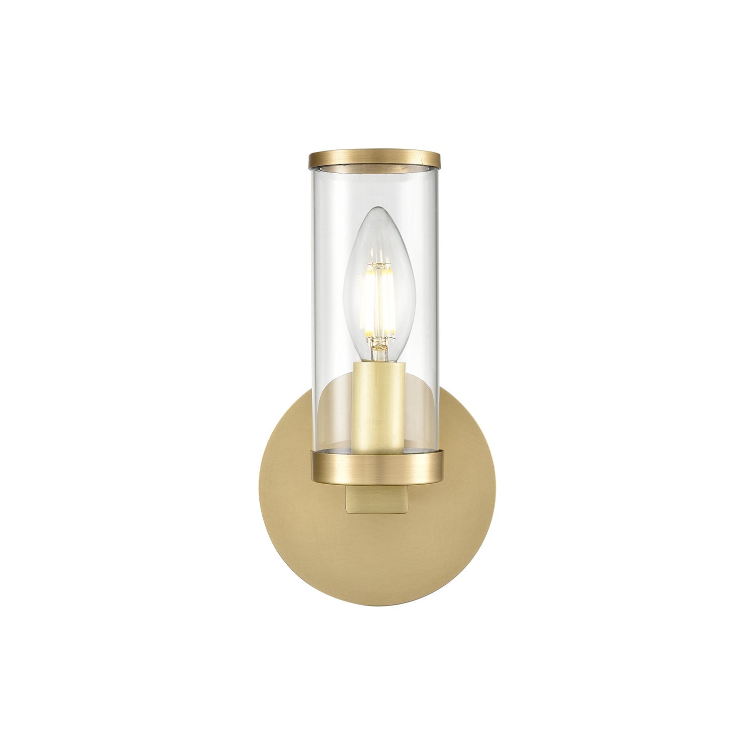 Alora Revolve clear glass vanity light WV309001NBCG