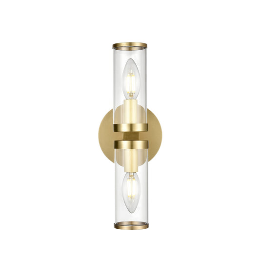 Alora Revolve clear glass vanity light WV309002NBCG