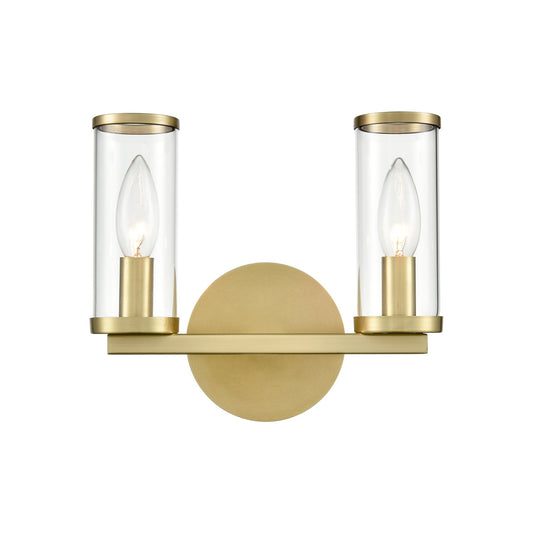 Alora Revolve clear glass vanity light WV309022NBCG