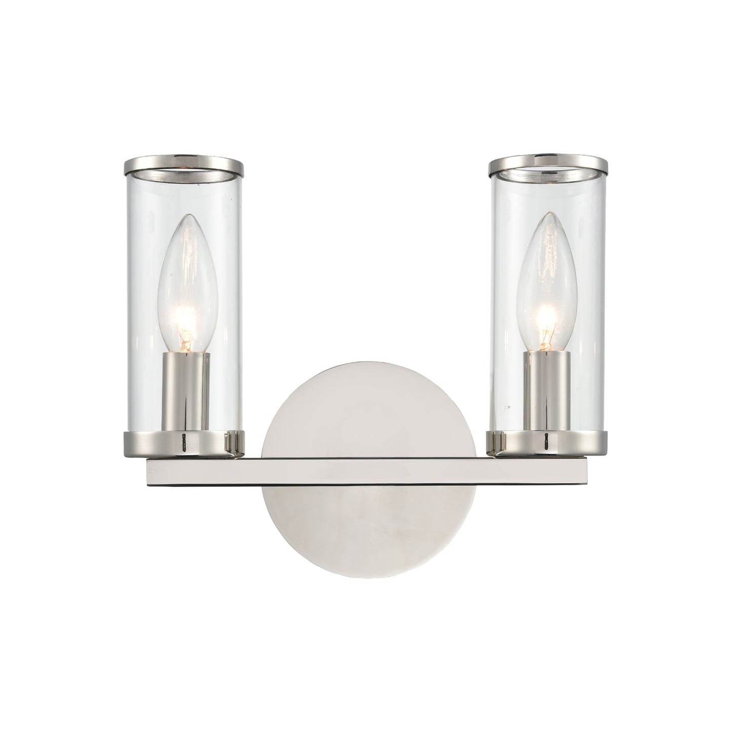 Alora Revolve clear glass vanity light WV309022PNCG