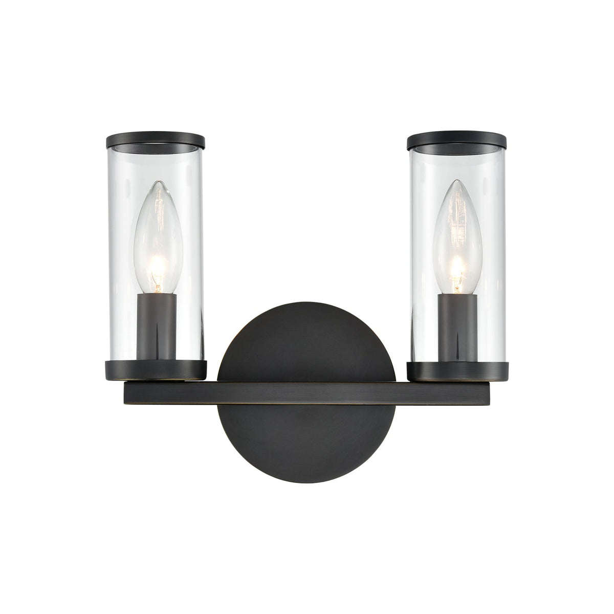 Alora Revolve clear glass vanity light WV309022UBCG