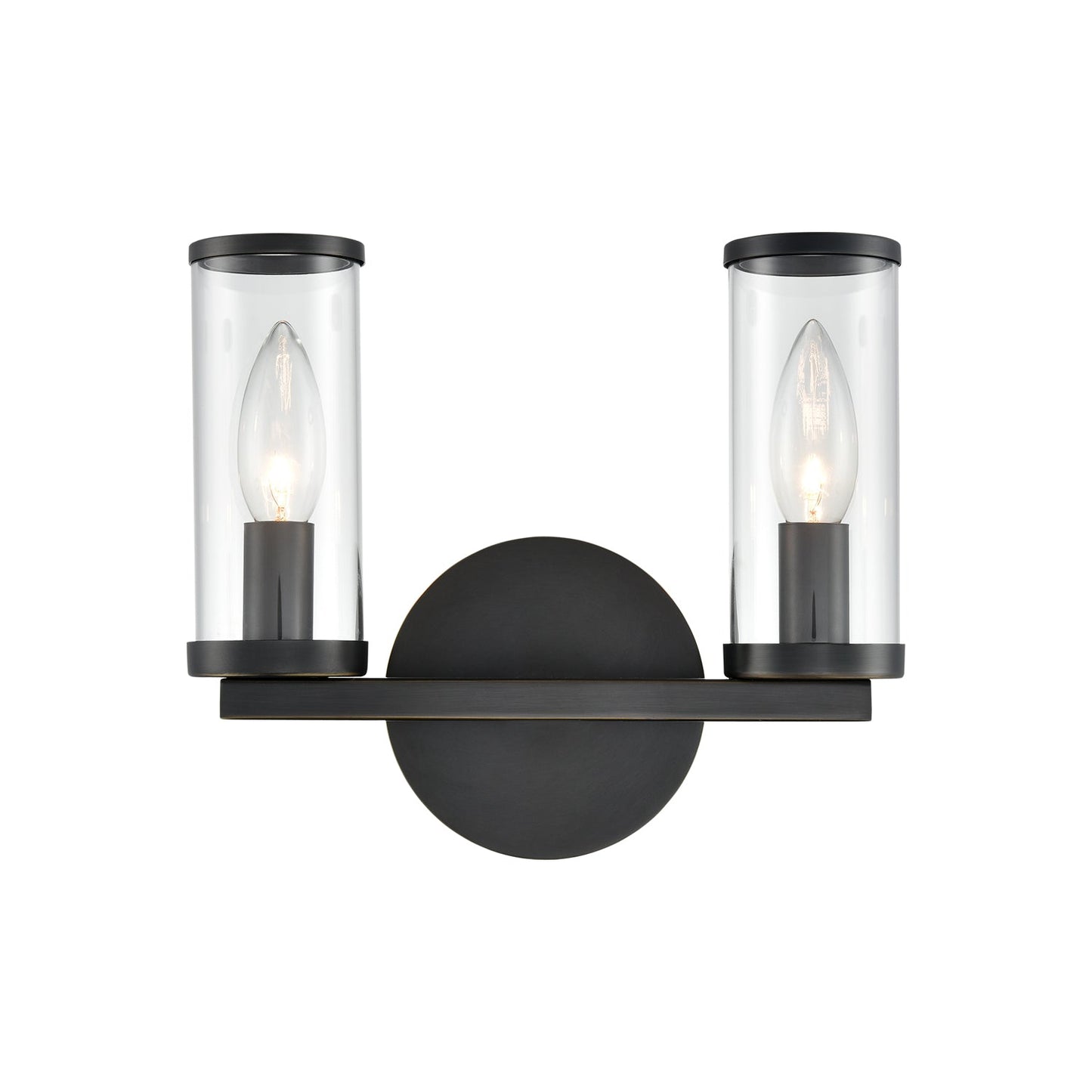 Alora Revolve clear glass vanity light WV309022UBCG