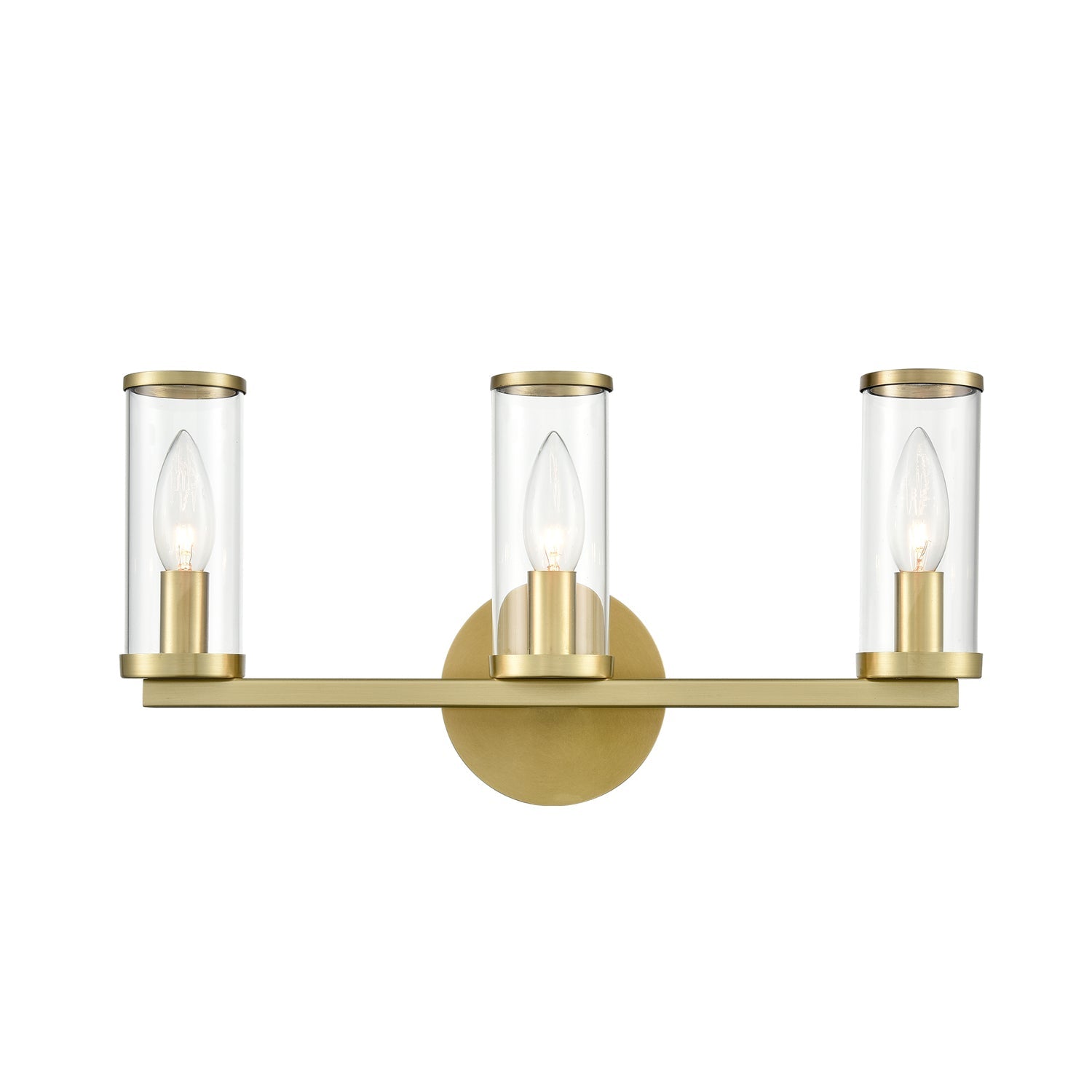 Alora Revolve clear glass vanity light WV309033NBCG