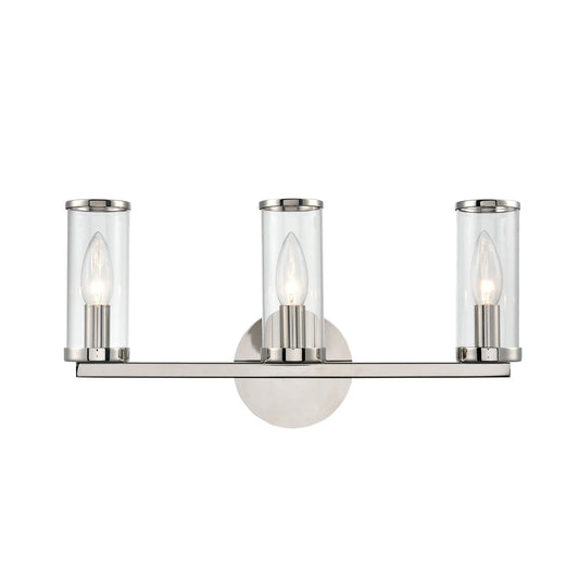 Alora Revolve clear glass vanity light WV309033PNCG