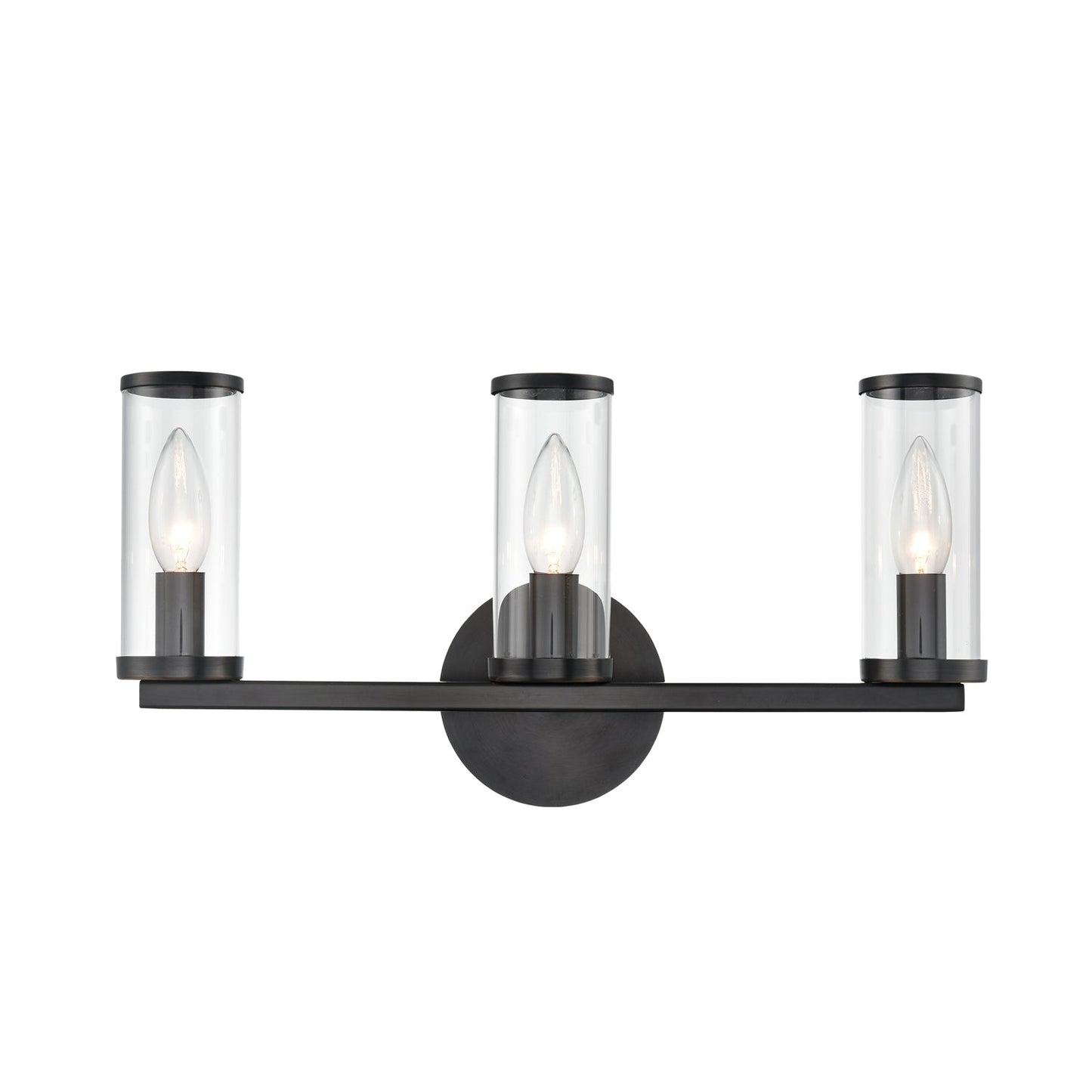 Alora Revolve clear glass vanity light WV309033UBCG