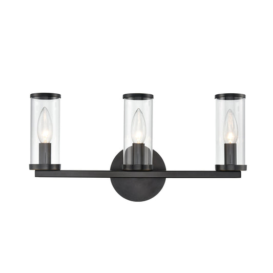 Alora Revolve clear glass vanity light WV309033UBCG