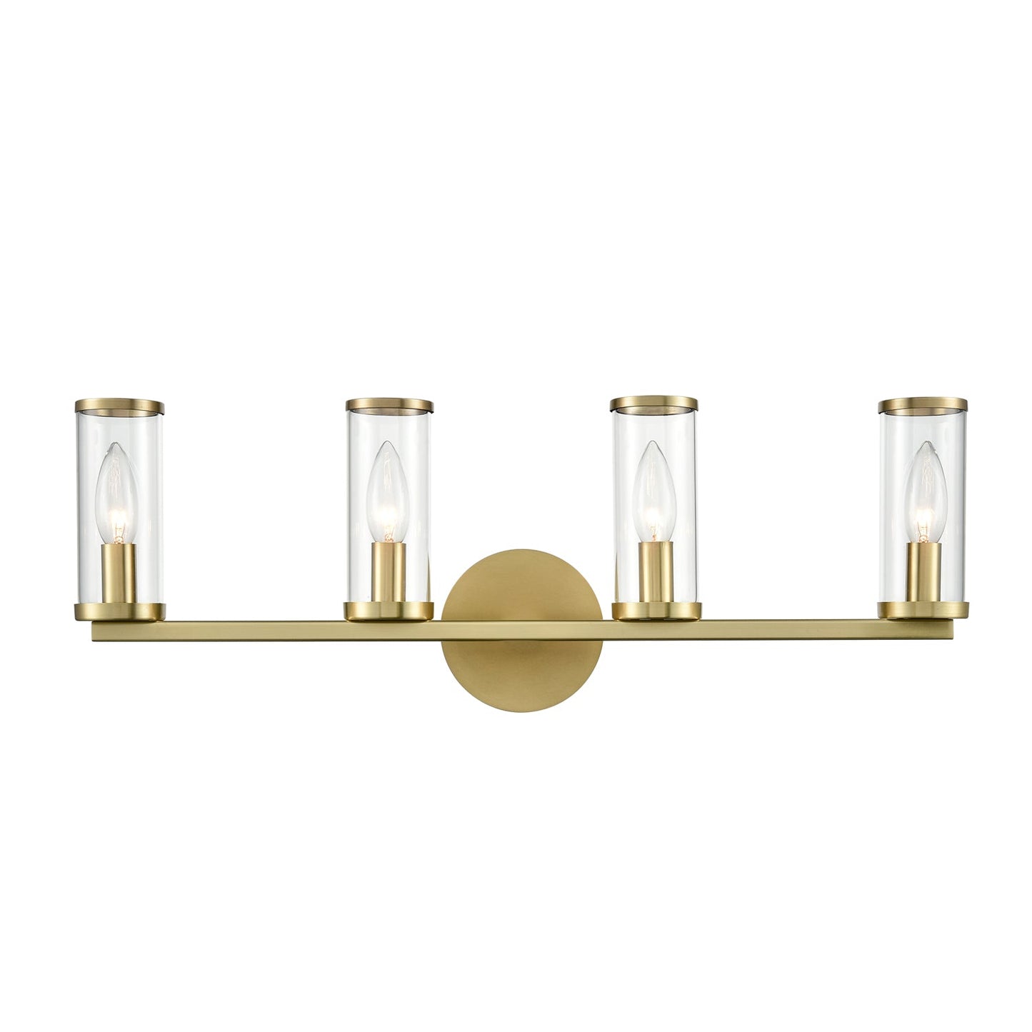 Alora Revolve clear glass vanity light WV309044NBCG