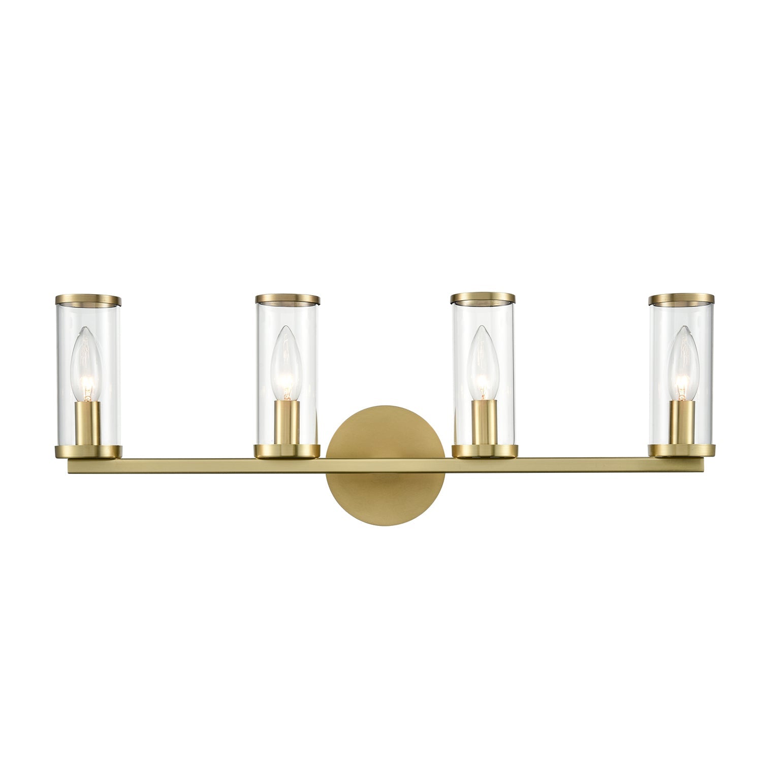 Alora Revolve clear glass vanity light WV309044NBCG