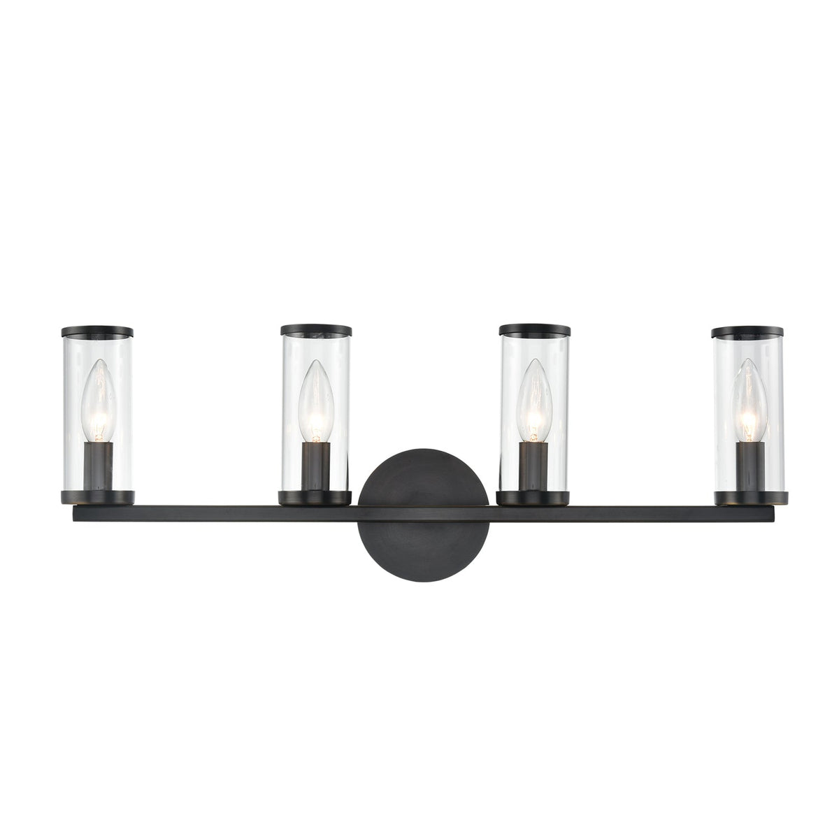 Alora Revolve clear glass vanity light WV309044UBCG
