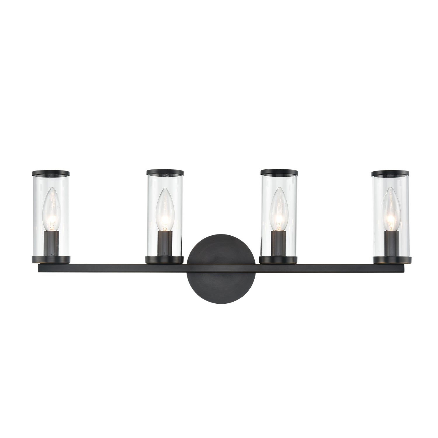 Alora Revolve clear glass vanity light WV309044UBCG