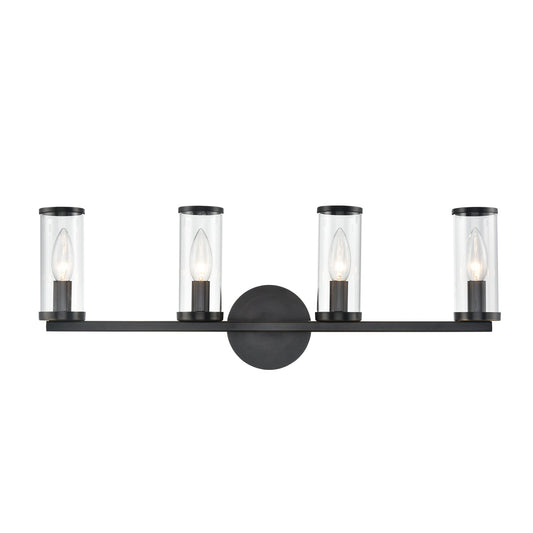 Alora Revolve clear glass vanity light WV309044UBCG