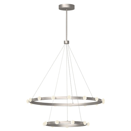 Kuzco Rezz brushed nickel chandelier CH63436-BN