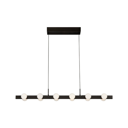 Kuzco Rezz black linear pendant LP63436-BK