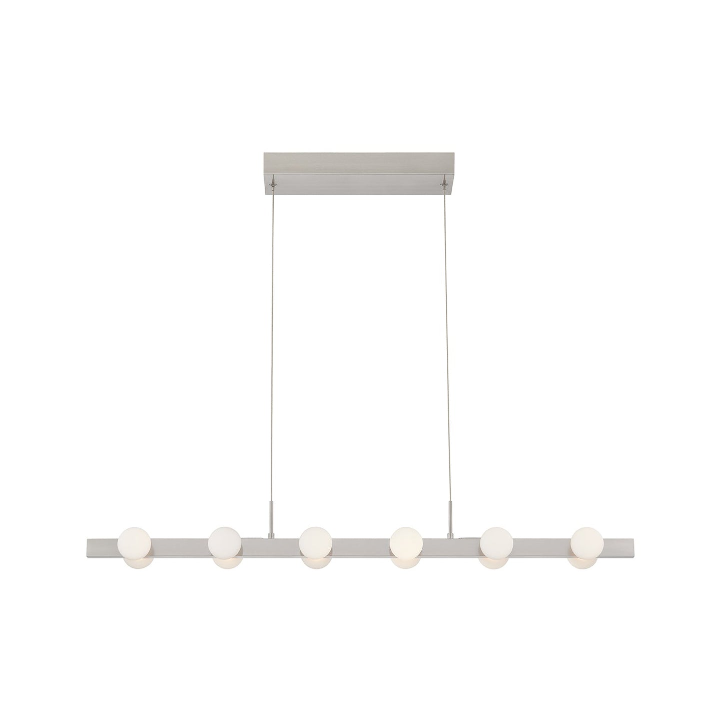 Kuzco Rezz brushed nickel linear pendant LP63436-BN