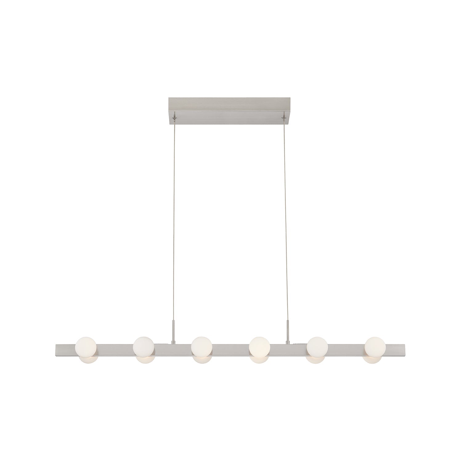 Kuzco Rezz brushed nickel linear pendant LP63436-BN