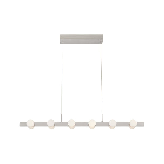 Kuzco Rezz brushed nickel linear pendant LP63436-BN