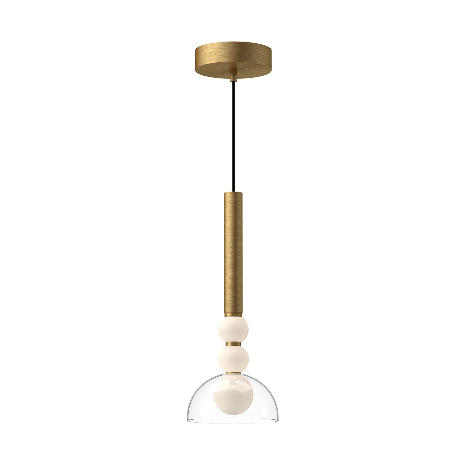 Kuzco Rise brushed gold pendant PD30502-BG/CL-UNV
