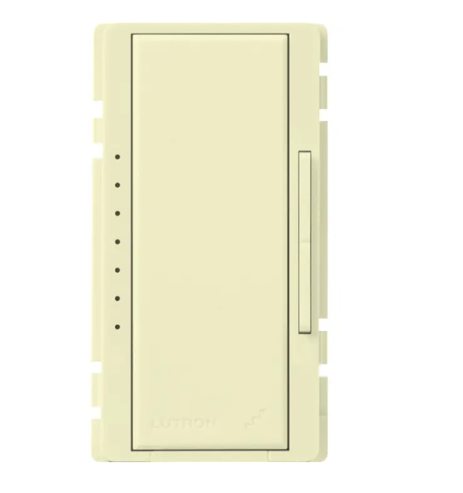 Lutron Maestro dimmer switch in Almond