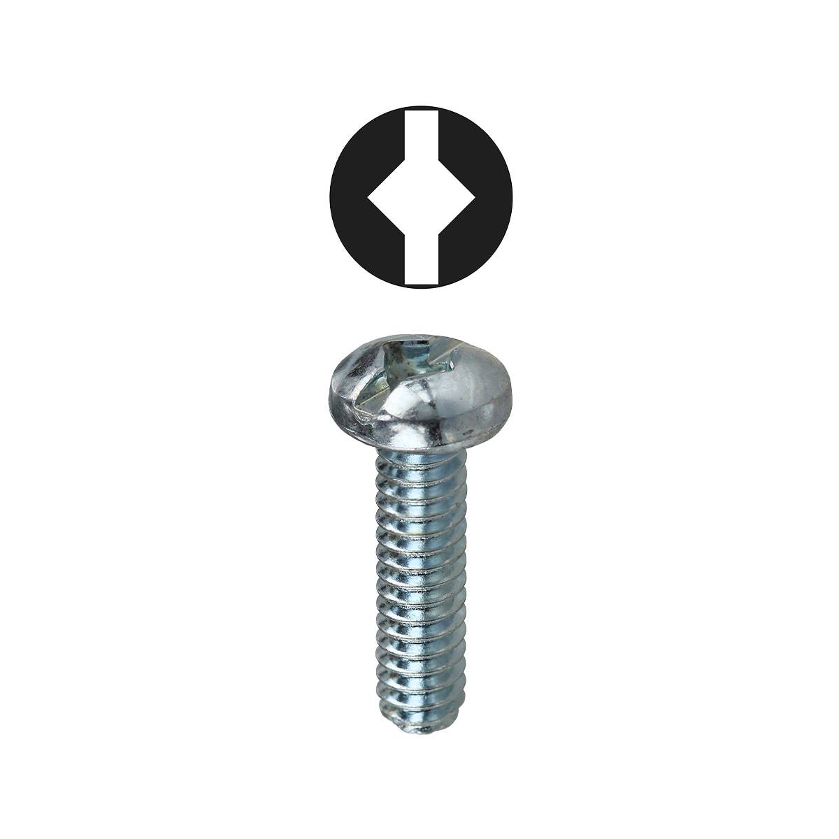 Dottie RMDS10322 Dottie #10-32 x 2 in Square/Slotted Round Head Machine Screw RMDS10322