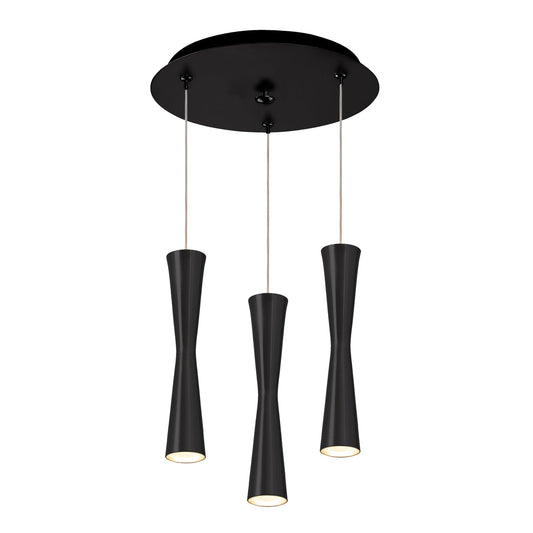 Kuzco Robson black multi-pendant MP42502BK-03